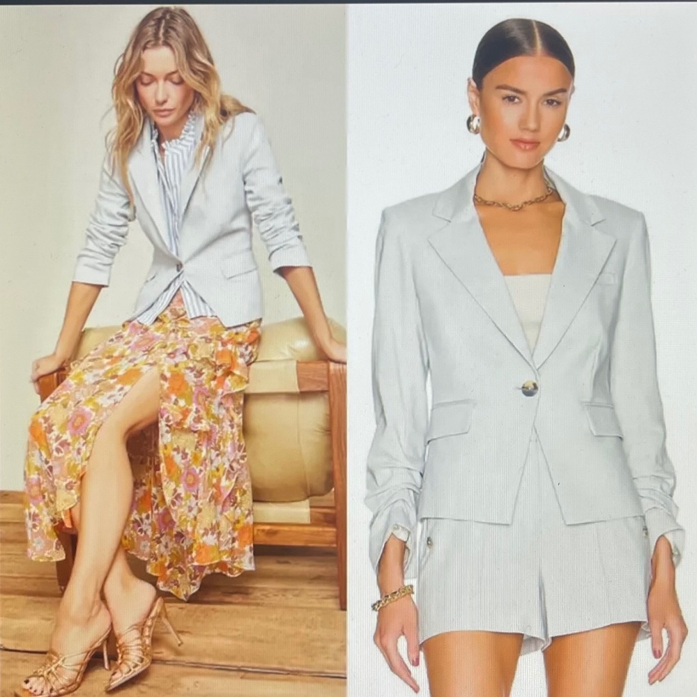 Veronica Beard Heather Vapor Aaliyah Dickey Jacket sz 4 - Picture 12 of 13